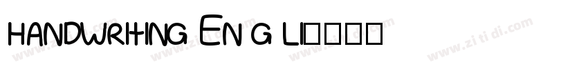 handwriting En g li字体转换